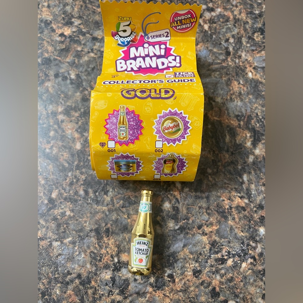 Zuru Toys 5 Surprise Rare Gold Ketchup Mini Brands Series 2 collectible toy